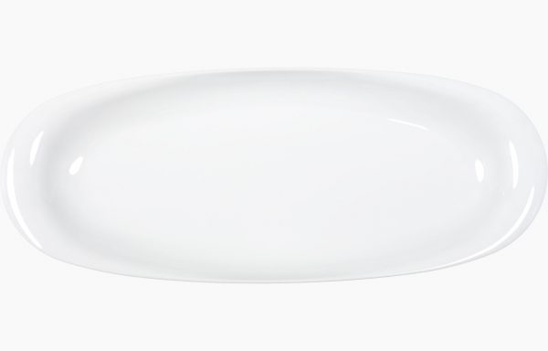 Assiette longue Albâtre 57 × 23 cm
