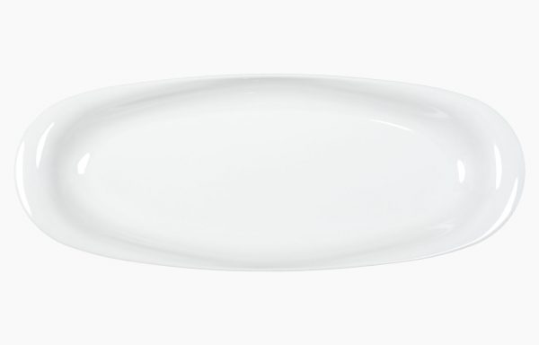 Assiette longue Albâtre 47 × 19 cm