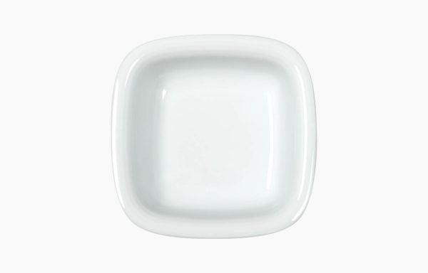 Assiette creuse carrée Jade 18 cm