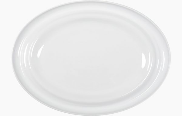 Plat ovale Nacre 38 × 28 cm