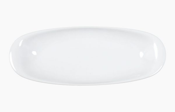 Assiette longue Albâtre 38 × 14 cm