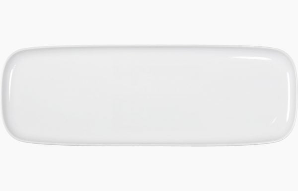 Assiette rectangulaire Citrine 37 × 13 cm
