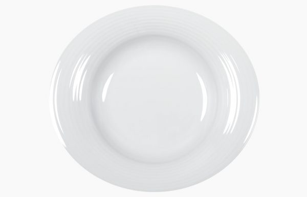 Assiette creuse ovale Jade 30 × 26 cm