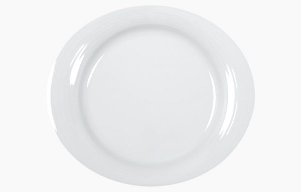 Plat ovale Jade 31 × 27 cm