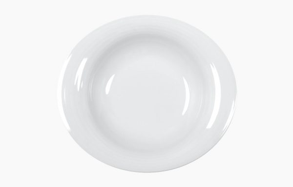 Assiette creuse ovale Jade 25 × 22 cm