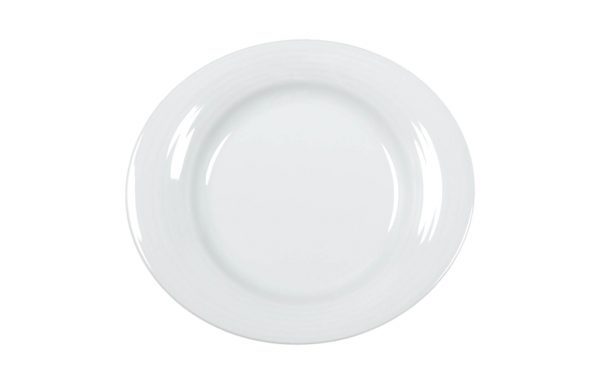 Plat ovale Jade 24 × 21 cm