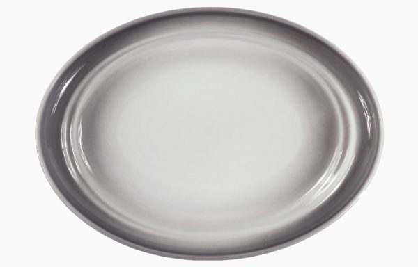 Plat ovale Nacre Opale 32 × 24 cm