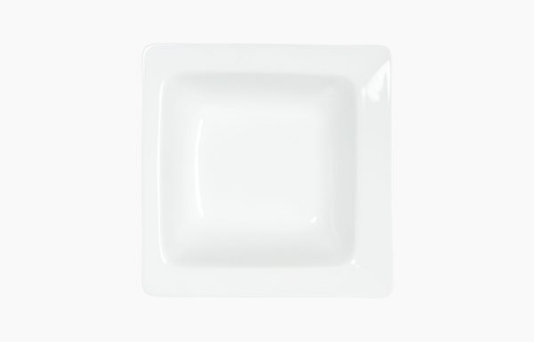 Assiette creuse carrée Saphir 18 cm