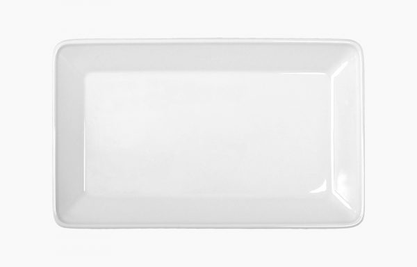 Assiette rectangulaire Silex 29 × 18 cm